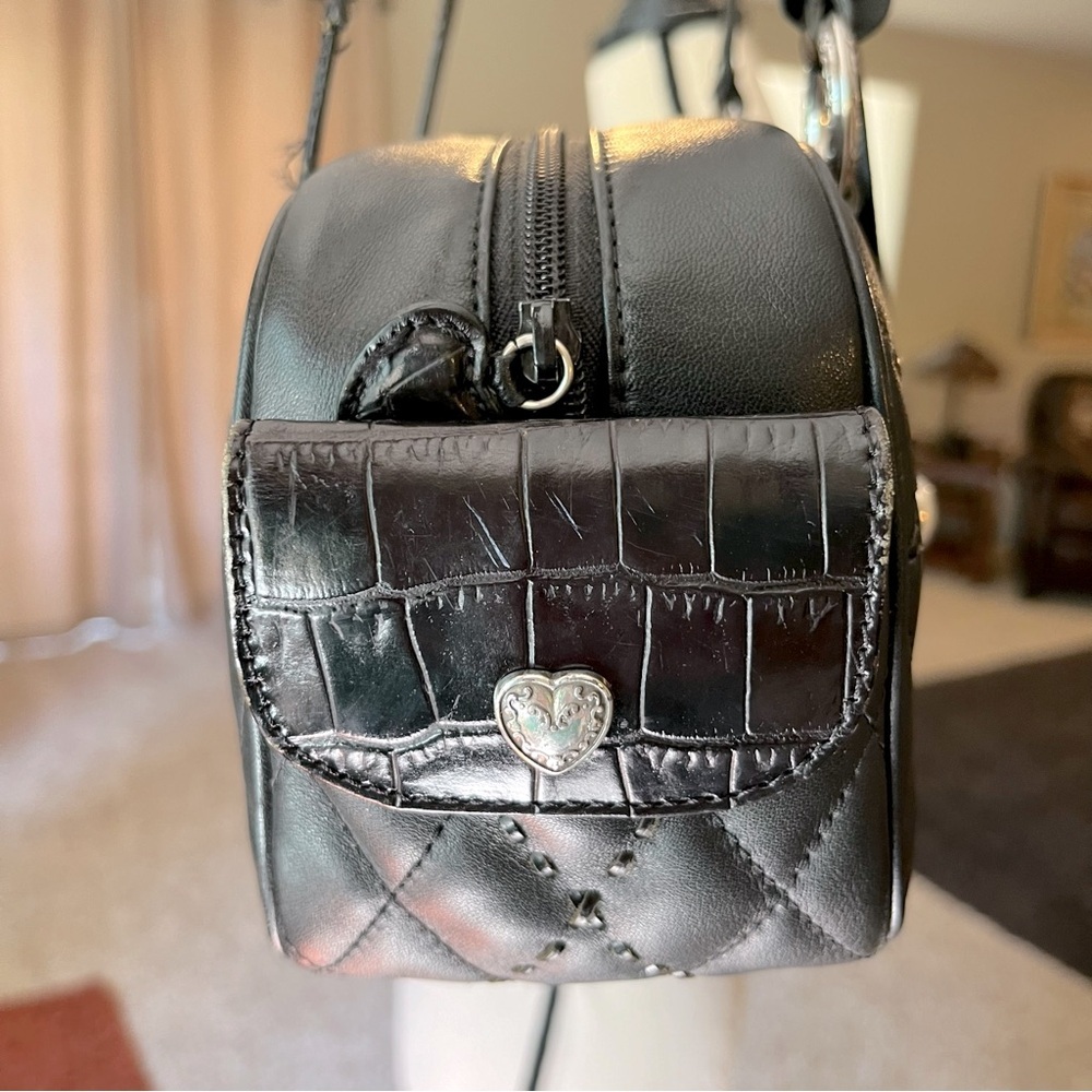 ❤️BRIGHTON QUILTED LEATHER SHOULDER BAG 💯AUTH - Picture 3 of 16
